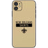 NFL New Orleans Saints Gold Performance Series iPhone 11 Skin