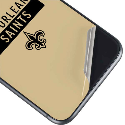 NFL New Orleans Saints Gold Performance Series iPhone 11 Skin