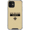 NFL New Orleans Saints Gold Performance Series iPhone 12 Mini Clear Case