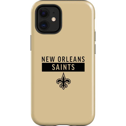 NFL New Orleans Saints Gold Performance Series iPhone 12 Mini Impact Case