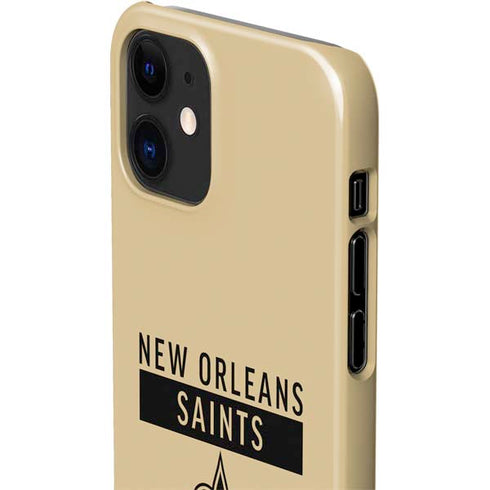 NFL New Orleans Saints Gold Performance Series iPhone 12 Mini Lite Case