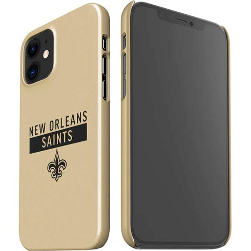 NFL New Orleans Saints Gold Performance Series iPhone 12 Mini Lite Case