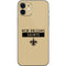 NFL New Orleans Saints Gold Performance Series iPhone 12 Mini Skin