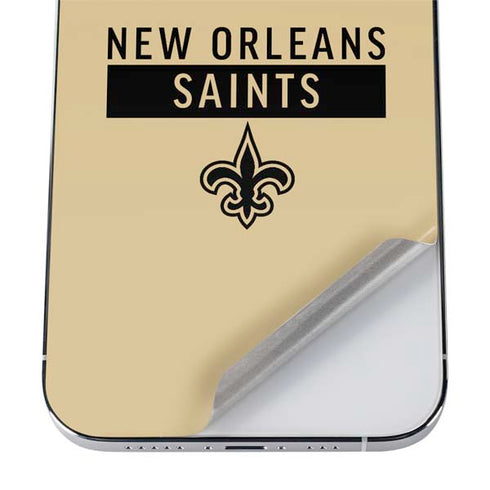 NFL New Orleans Saints Gold Performance Series iPhone 12 Pro Max Skin