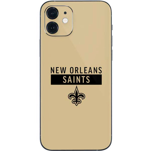 NFL New Orleans Saints Gold Performance Series iPhone 12 Skin