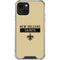 NFL New Orleans Saints Gold Performance Series iPhone 13 Mini Clear Case