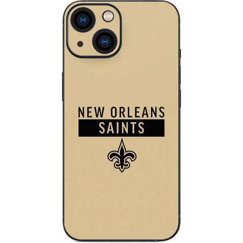 NFL New Orleans Saints Gold Performance Series iPhone 13 Mini Skin
