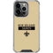 NFL New Orleans Saints Gold Performance Series iPhone 13 Pro Clear Case