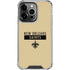 NFL New Orleans Saints Gold Performance Series iPhone 13 Pro Clear Case