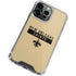 NFL New Orleans Saints Gold Performance Series iPhone 13 Pro Clear Case