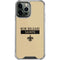NFL New Orleans Saints Gold Performance Series iPhone 13 Pro Max Clear Case