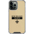 NFL New Orleans Saints Gold Performance Series iPhone 13 Pro Max Clear Case