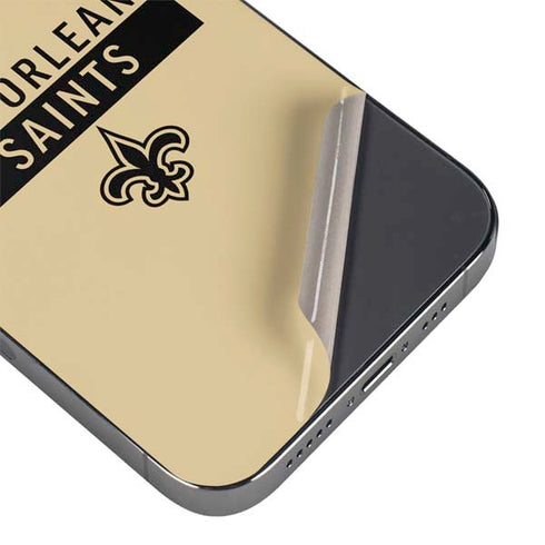 NFL New Orleans Saints Gold Performance Series iPhone 13 Pro Max Skin