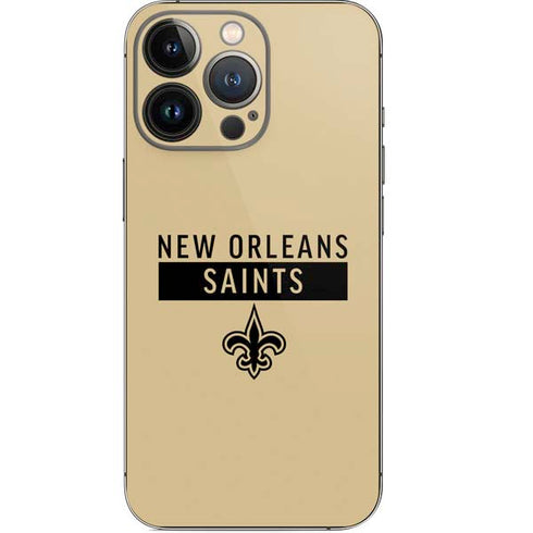 NFL New Orleans Saints Gold Performance Series iPhone 13 Pro Skin