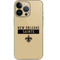 NFL New Orleans Saints Gold Performance Series iPhone 13 Pro Skin