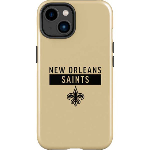 NFL New Orleans Saints Gold Performance Series iPhone 15 Plus Impact Case