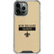 NFL New Orleans Saints Gold Performance Series iPhone 15 Pro Max Clear Case