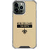 NFL New Orleans Saints Gold Performance Series iPhone 15 Pro Max Clear Case