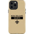 NFL New Orleans Saints Gold Performance Series iPhone 15 Pro Max Impact Case
