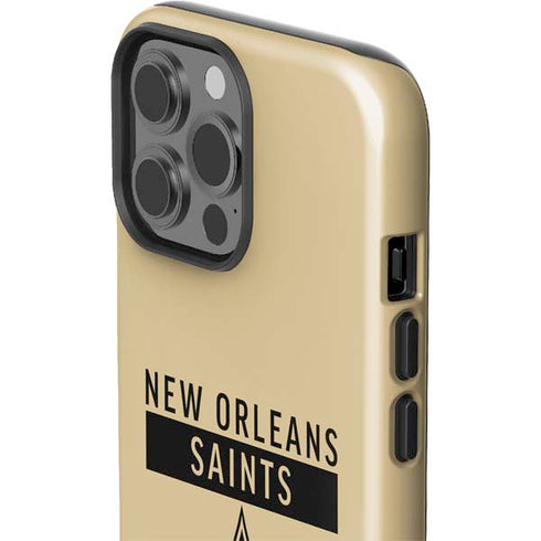 NFL New Orleans Saints Gold Performance Series iPhone 15 Pro Max Impact Case