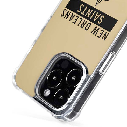 NFL New Orleans Saints Gold Performance Series iPhone 15 Pro Max MagSafe Case