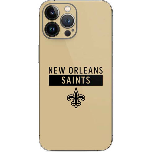 NFL New Orleans Saints Gold Performance Series iPhone 14 Pro Max Skin