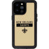 NFL New Orleans Saints Gold Performance Series iPhone 14 Pro Max Waterproof Case