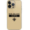 NFL New Orleans Saints Gold Performance Series iPhone 14 Pro Skin