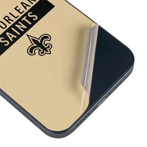 NFL New Orleans Saints Gold Performance Series iPhone 14 Skin