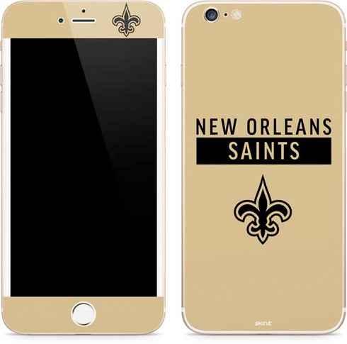 NFL New Orleans Saints Gold Performance Series iPhone 6/6s Plus Skin