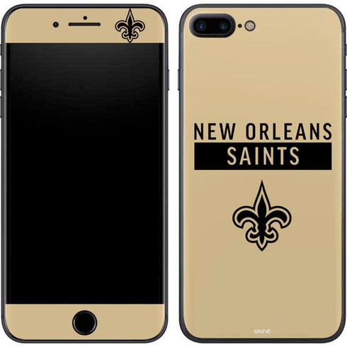 NFL New Orleans Saints Gold Performance Series iPhone 8 Plus Skin