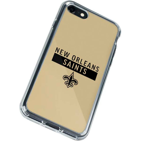 NFL New Orleans Saints Gold Performance Series iPhone SE (2nd & 3rd Gen) Clear Case