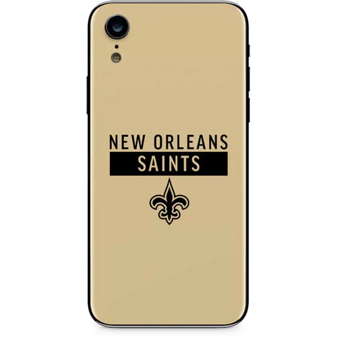 NFL New Orleans Saints Gold Performance Series iPhone XR Skin