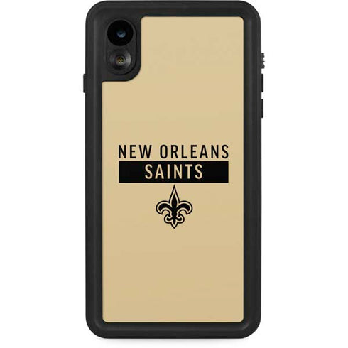 NFL New Orleans Saints Gold Performance Series iPhone XR Waterproof Case