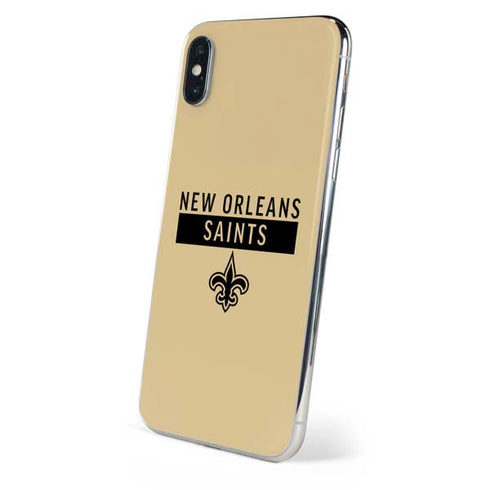 NFL New Orleans Saints Gold Performance Series iPhone XS Skin