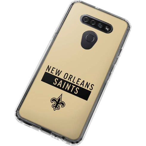 NFL New Orleans Saints Gold Performance Series LG K51/Q51 Clear Case