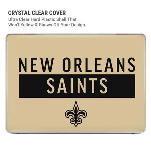 NFL New Orleans Saints Gold Performance Series MacBook Pro 16in (2021-25) Case plus Skin