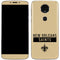 NFL New Orleans Saints Gold Performance Series Moto E5 Plus Skin