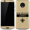 NFL New Orleans Saints Gold Performance Series Moto G6 Skin