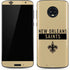 NFL New Orleans Saints Gold Performance Series Moto G6 Skin
