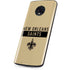 NFL New Orleans Saints Gold Performance Series Moto G6 Skin