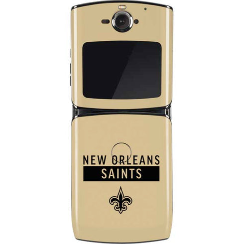 NFL New Orleans Saints Gold Performance Series Motorola RAZR Skin