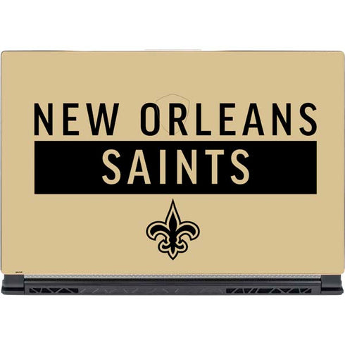 NFL New Orleans Saints Gold Performance Series MSI GS65 Stealth Laptop Skin