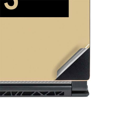 NFL New Orleans Saints Gold Performance Series MSI GS65 Stealth Laptop Skin