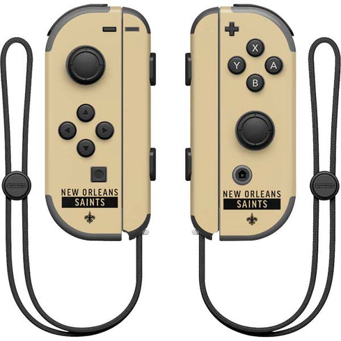 NFL New Orleans Saints Gold Performance Series Nintendo Joy-Con (L/R) Controller Skin