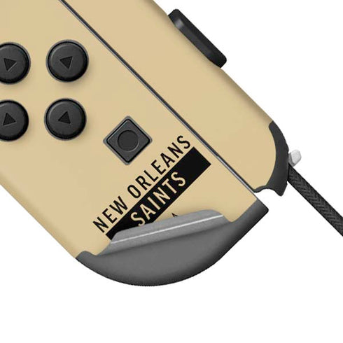 NFL New Orleans Saints Gold Performance Series Nintendo Joy-Con (L/R) Controller Skin