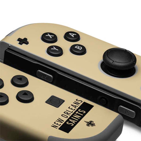 NFL New Orleans Saints Gold Performance Series Nintendo Joy-Con (L/R) Controller Skin