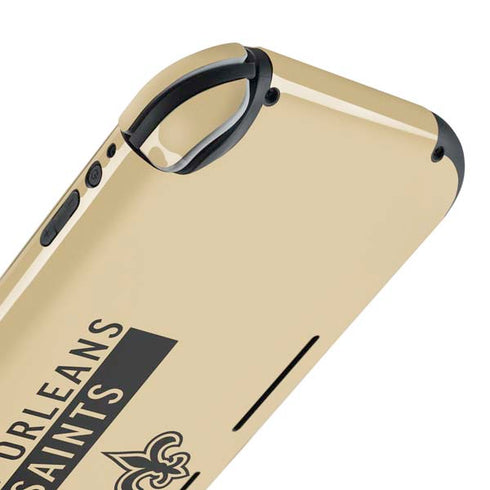NFL New Orleans Saints Gold Performance Series Nintendo Switch Lite Skin