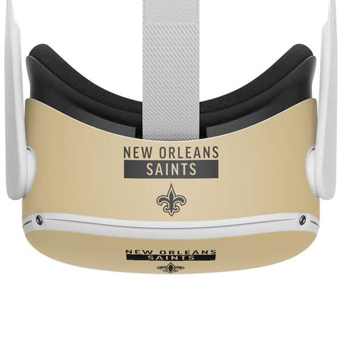 NFL New Orleans Saints Gold Performance Series Oculus Quest 2 Skin