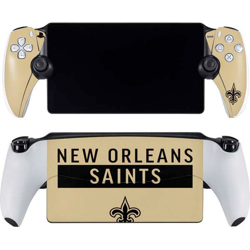 NFL New Orleans Saints Gold Performance Series PlayStation Portal Remote Player Skin